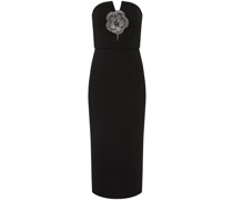 Midikleid mit Blumendetail