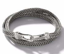 Classic Chain Silver Wickelarmband 6mm