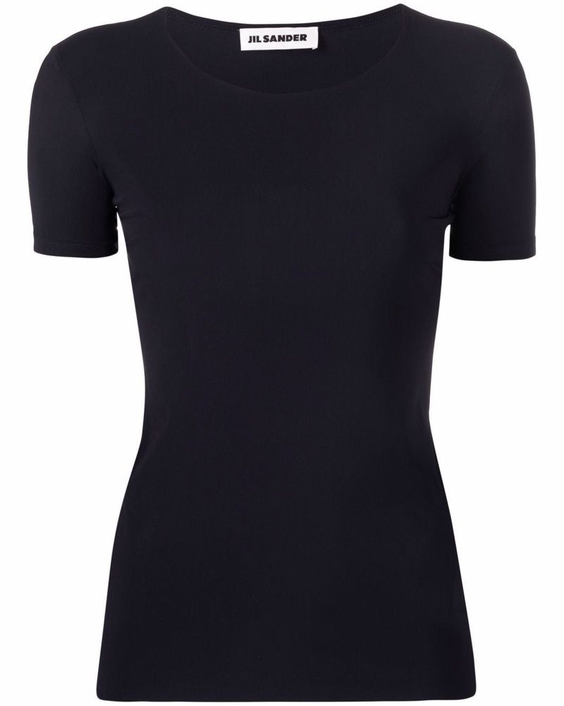 Jil Sander Damen T-Shirt mit rundem Ausschnitt