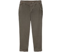 tapered-leg canvas trousers