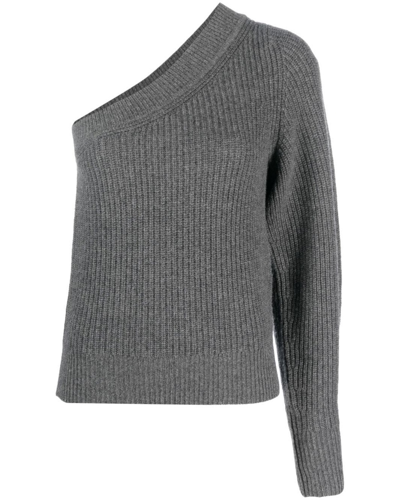 Isabel Marant Damen Gerippter One-Shoulder-Pullover