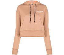 Cropped-Hoodie mit Logo