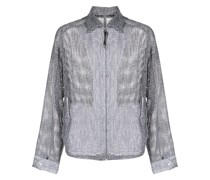 Hemdjacke mit Mesh-Einsätzen