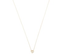 18kt Gelbgoldhalskette mit Diamantanhänger