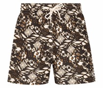 Badeshorts mit abstraktem Print