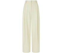 pleat-detailing flared trousers