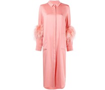 Hemdkleid mit Federn