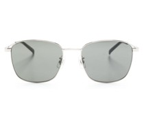 Eckige Sonnenbrille im Metallic-Look