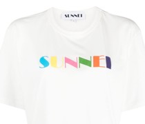 logo-print organic-cotton T-shirt