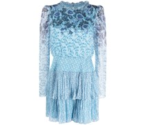 Minikleid mit Blumen-Print