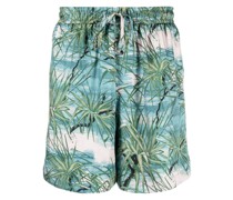 Shorts mit Floral Aloha Tree-Print