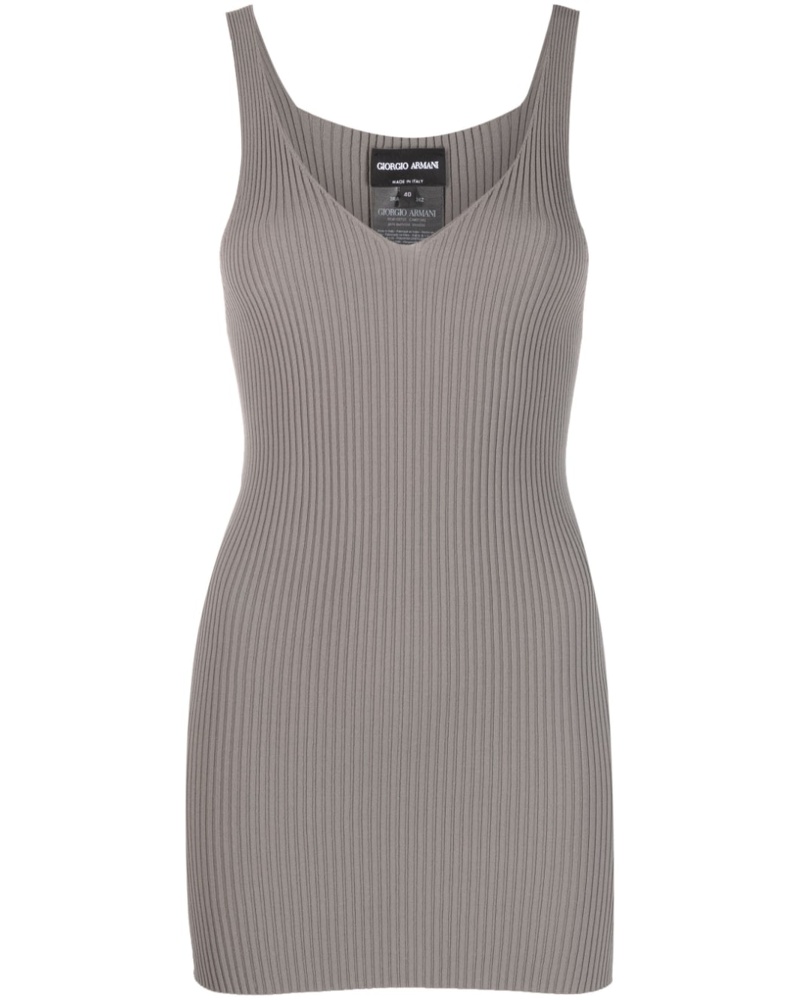Giorgio Armani Damen Geripptes Stricktop