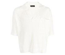 Poloshirt mit Lochstrickmuster
