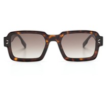 Eckige Sonnenbrille in Schildpattoptik