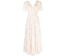Ausgestelltes Kleid mit Pailletten