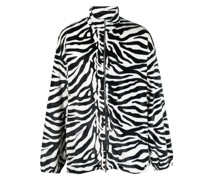 Mantel mit Zebramuster