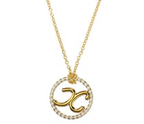 18kt yellow  Love Letter Initial diamond necklace
