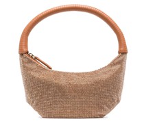 Schultertasche mit Kristallen