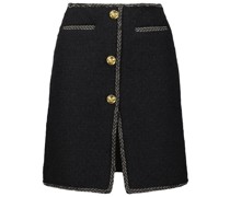 Tweed-Minirock mit hohem Bund