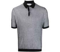 Geripptes Poloshirt