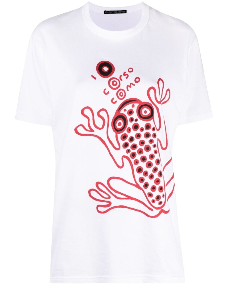 10 Corso Como Damen T-Shirt mit Frosch-Print