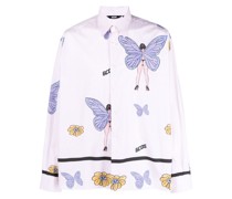 Hemd mit Schmetterling-Print