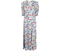 Midikleid mit Blumen-Print