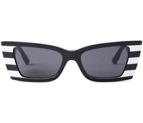 striped cat-eye sunglasses