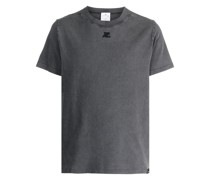 T-Shirt mit Logo-Stickerei