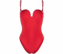 Retro Bustier-Badeanzug