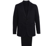 textured single-breasted suit
