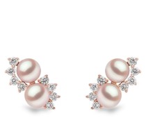 18kt Sleek Weißgoldohrringe