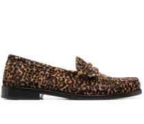 Loafer mit Leoparden-Print
