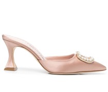 Mules aus Satin 80mm