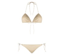 Bikini im Metallic-Look