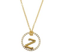 18kt yellow  Love Letter diamond necklace