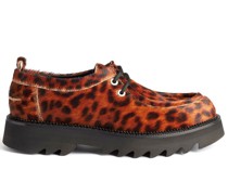 Plateau-Schuhe mit Leoparden-Print