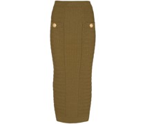 ribbed-knit pencil skirt