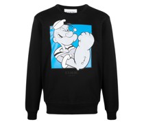 Sweatshirt mit Cartoon-Print