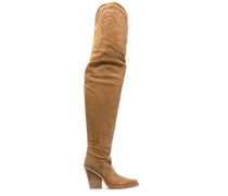 Overknee-Stiefel mit Kristallen