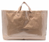 Shopper aus Papier mit Logo-Print