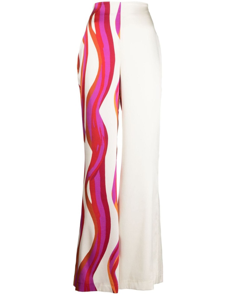 Silvia Tcherassi Damen Schlaghose mit grafischem Print