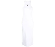 Ärmelloses Kleid mit Logo-Print