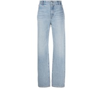 Halbhohe Straight-Leg-Jeans