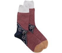 bandana-print heel socks