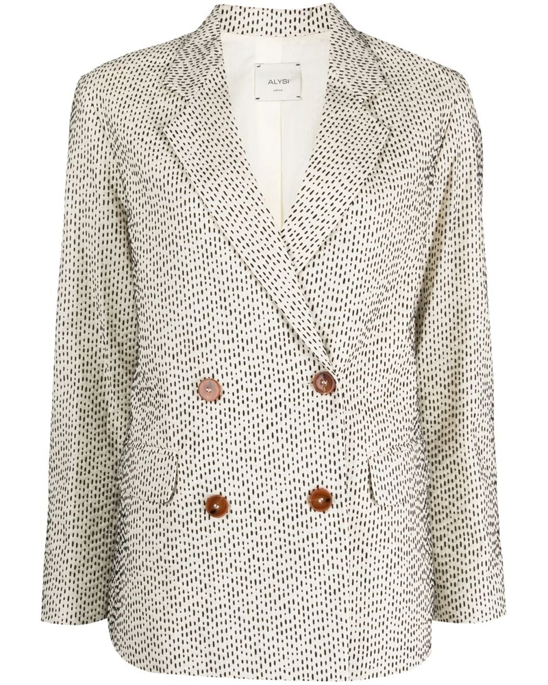 ALYSI Damen Blazer mit grafischem Print