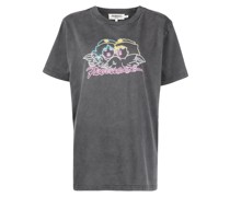 Cropped-T-Shirt mit Print