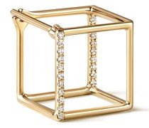 Quadratischer Ohrring mit Diamanten