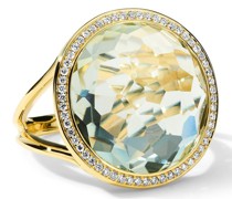 18kt Lollipop Gelbgoldring mit Diamanten
