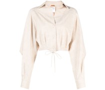 Cropped-T-Shirt mit Cut-Outs